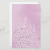 Papeterie Vintage Purple Passion Florale (Devant / Derrière)