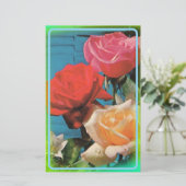 Papeterie Vintage Rose Stationery (Debout devant)