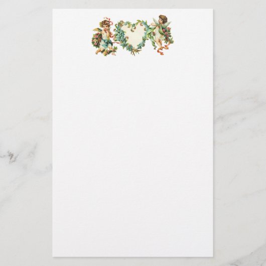 Papeterie Vintage Valentine Cherubs (Devant)