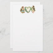Papeterie Vintage Valentine Cherubs (Devant / Derrière)
