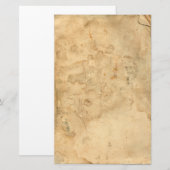 Papeterie Vintage Vieux Tea Tenu Stationnaire (Devant / Derrière)