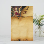 Papeterie VIRGIN AVEC Monogramme de parchemin pour enfant (Debout devant)