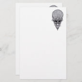 Papeterie Visage Alien, Reconstruction faciale du crâne afri (Devant / Derrière)