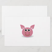 Papeterie Visage de dessin de porc (Devant / Derrière)