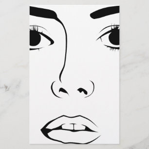 Papeterie Visage de femme