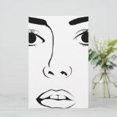 Papeterie Visage de femme (Debout devant)