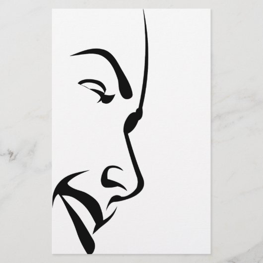 Papeterie Visage d'une femme (Devant)