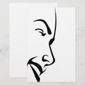 Papeterie Visage d'une femme (Devant / Derrière)