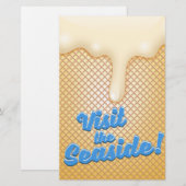 Papeterie Visiter le bord de mer (Devant / Derrière)