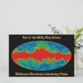 Papeterie Voile Galaxy Voie Lactée sur l'univers WMAP (Debout devant)