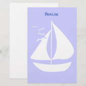 Papeterie Voiles blanches (Devant / Derrière)