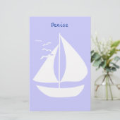 Papeterie Voiles blanches (Debout devant)