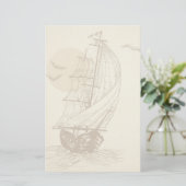 Papeterie Voilier vintage (Debout devant)