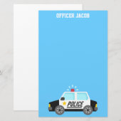 Papeterie Voiture de police classique avec la sirène pour (Devant / Derrière)