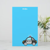 Papeterie Voiture de police mignonne avec la sirène pour des (Debout devant)