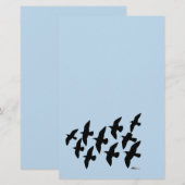 Papeterie Vol de pigeons (Devant / Derrière)