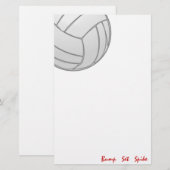 Papeterie Volleyball réglé de transitoire de bosse (Devant / Derrière)