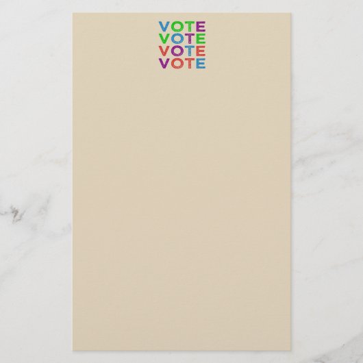 Papeterie VOTE Multicolore (Devant)
