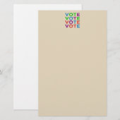 Papeterie VOTE Multicolore (Devant / Derrière)