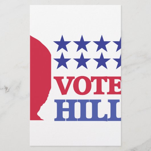 Papeterie vote pour hillary (Devant)