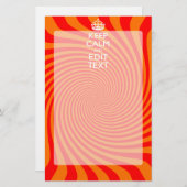 Papeterie Votre calme persistant en disant sur la torse oran (Devant / Derrière)