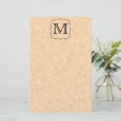 Papeterie Votre lettre. Monogramme fait sur commande. Noir (Debout devant)