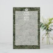 Papeterie Votre texte Camouflage numérique Vert olive Conser (Debout devant)