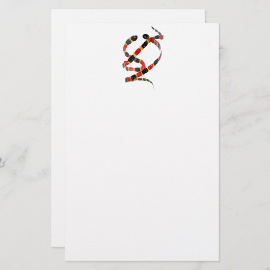 Papeterie Vrillage de l'art de serpent (Devant / Derrière)