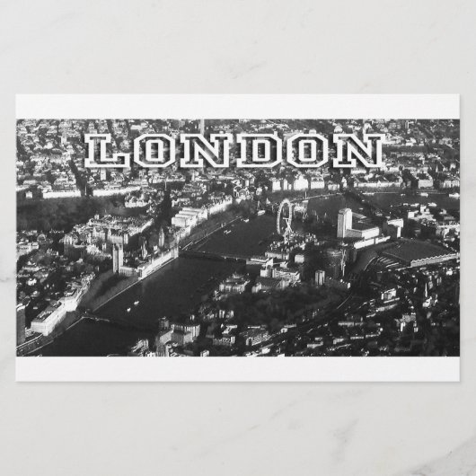 Papeterie Vue aérienne de Londres (Devant)