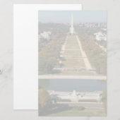 Papeterie Vue panoramique de Washington DC (Devant / Derrière)