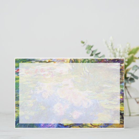 Papeterie Water Lily Pond Claude Monet PEINTURE D'ART FINE (Debout devant)