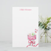 Papeterie Watercolor Hot Pink Mahjong Cocktails (Debout devant)