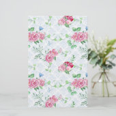 Papeterie watercolor peony (Debout devant)