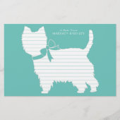 Papeterie West Highland Terrier Chien Chien Chien Chien Chio (Devant)