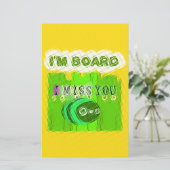 Papeterie Whimsical Bored, mais la pensée de vous (Debout devant)