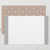 Papeterie White Edged Signature Pattern (Devant / Derrière)