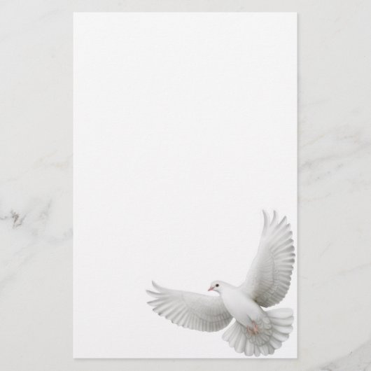 Papeterie White Peace Dove (Devant)