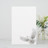 Papeterie White Peace Dove (Debout devant)