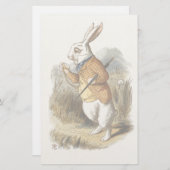 Papeterie White Rabbit from Alice In Wonderland Vintage (Devant / Derrière)