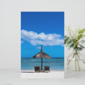 Papeterie White Sand beach of Malope Flac Mauritius overloo (Debout devant)