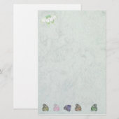 Papeterie White with butterflik (Devant / Derrière)