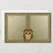 Papeterie Whoolio le papier à lettres de hibou le plus (Devant / Derrière)