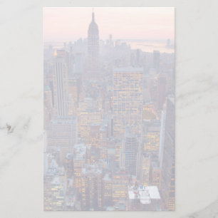 Papeterie Wide view of Manhattan at sunset