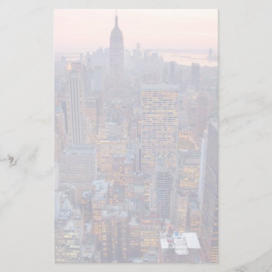 Papeterie Wide view of Manhattan at sunset (Devant)