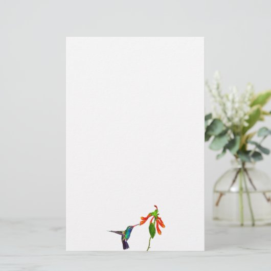 Papeterie Wild Hummingbird Oiseaux-amoureux de la série Art (Debout devant)