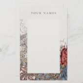 PAPETERIE : WILLIAM MORRIS : HONEYSUCKLE + TULIP (Devant / Derrière)