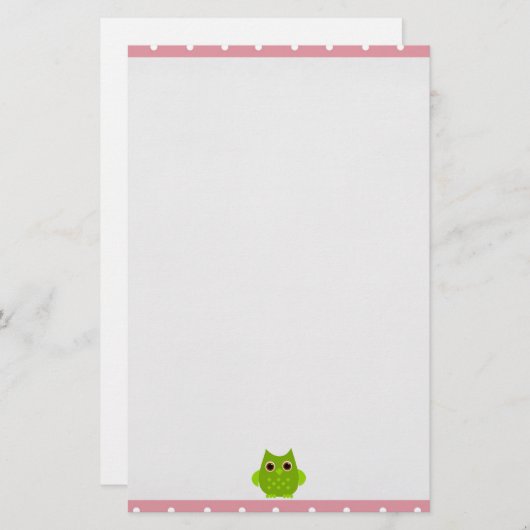 Papeterie Wise Owl (Devant / Derrière)