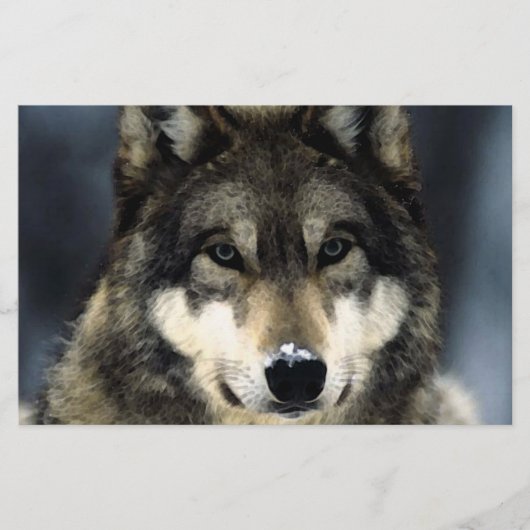 Papeterie Wolf Portrait (Devant)