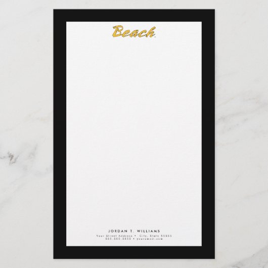 Papeterie Wordmark Beach (Devant)