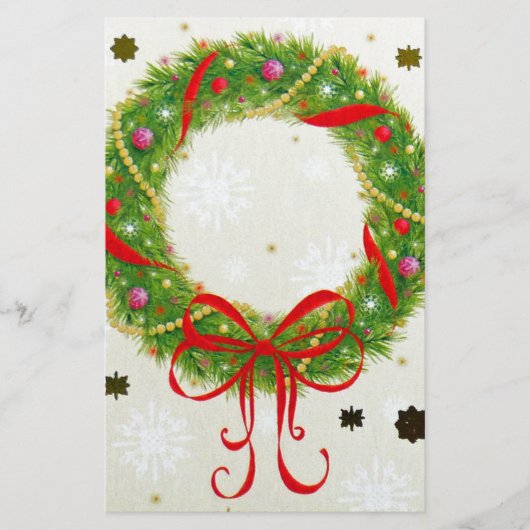 Papeterie Wreath de Noël (Devant)
